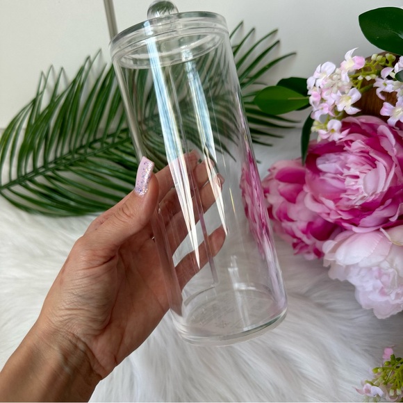 Acrylic Cotton Pad Holder with Lid - Picture 4 of 7